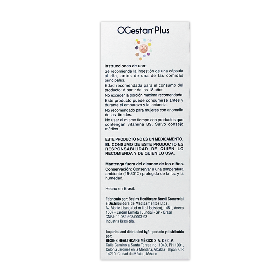 Ogestan Plus, Besins, 30 cápsulas - Imagen 5