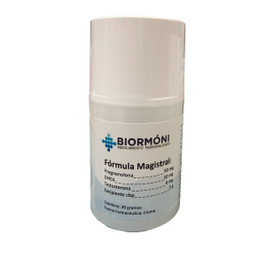 Crema Pregnenolona 50mg/ DHEA 10mg /Testosterona 6mg. Cont. Neto 30gr