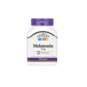 Melatonina, 21st Century, Cont. Neto 120 tabletas masticables