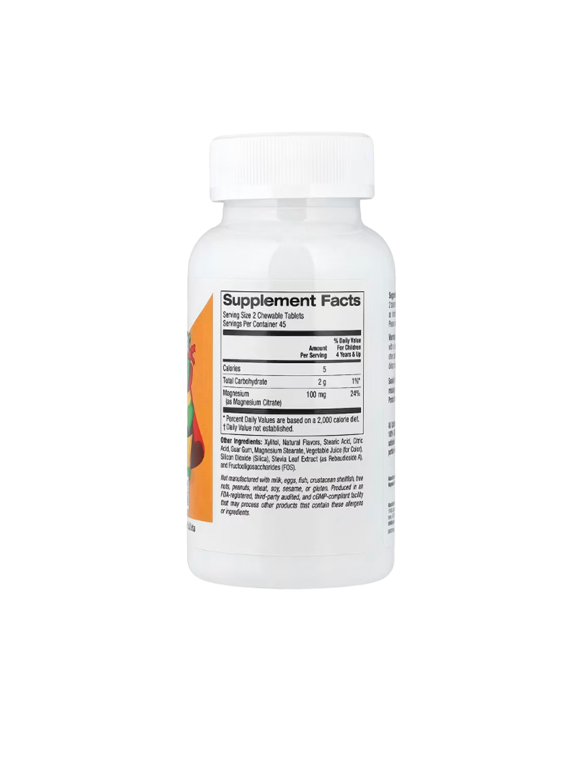 Magnesio, California Gold Nutrition, Cont. Neto 90 tabletas masticables sabor cereza - Imagen 3